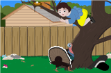 Little Girl and The Turkey